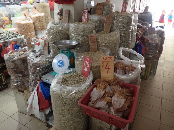This stall on the first floor of Geylang Serai sold spices.