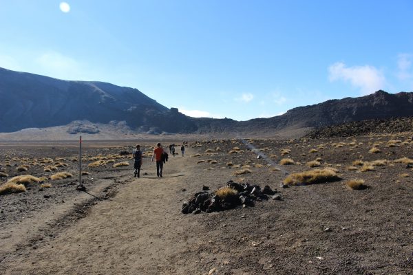The flat section between South Crater and Red Crater.